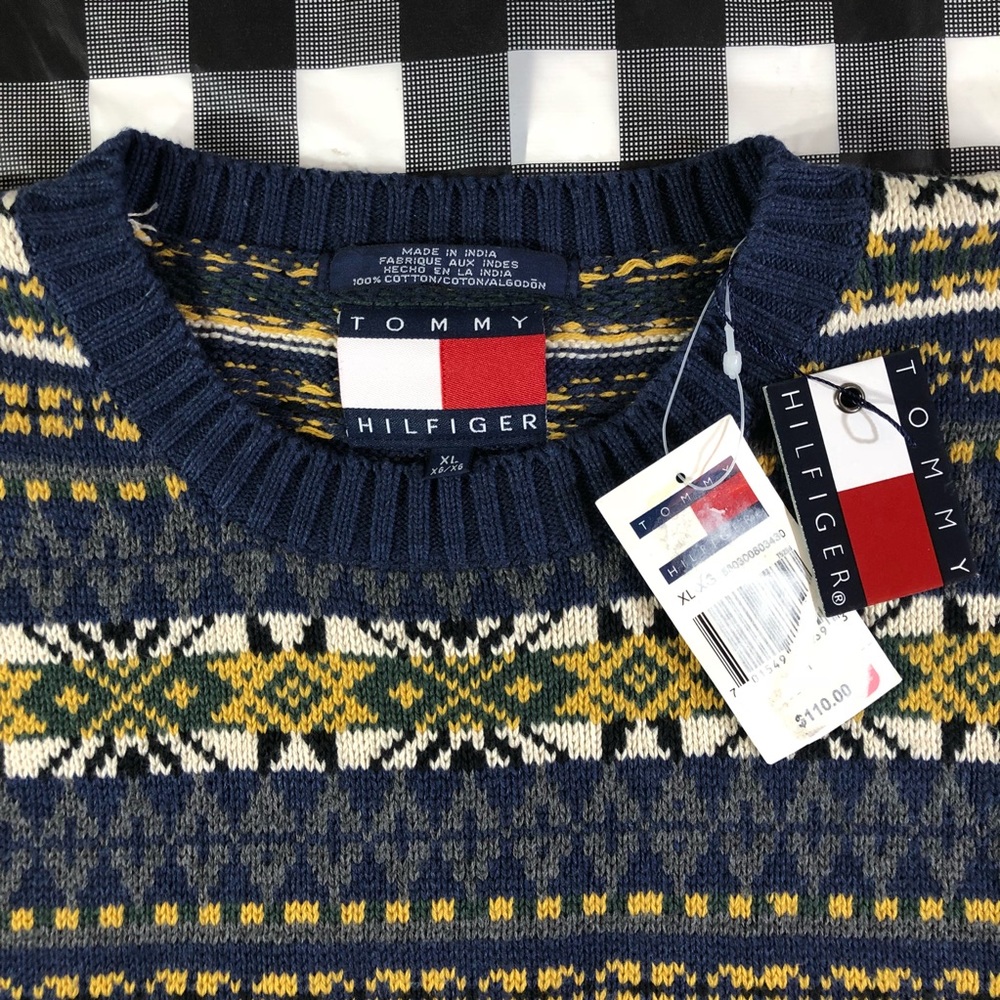 Tommy Hilfiger Knit Sweater Pullover Long Sleeves - Picture 3 of 5